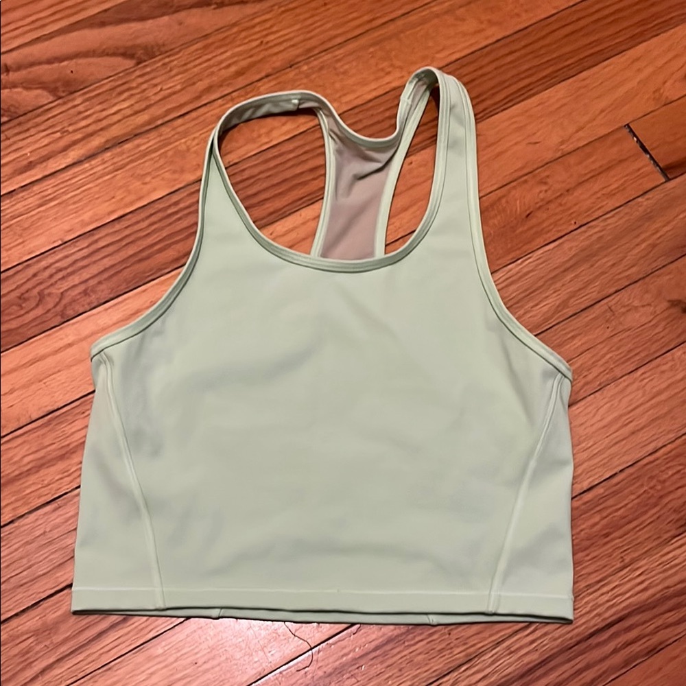 Athleta Women's Light Green Sports Cropped Top